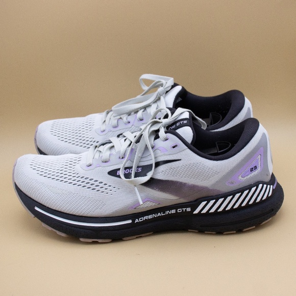 Brooks Adrenaline GTS 23 Grey Running Shoes 1203812A039 Women's Size 10.5 2A - Picture 1 of 9